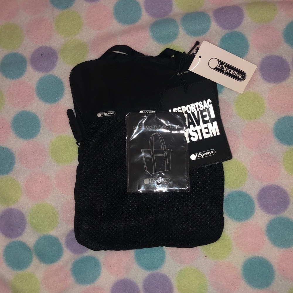 LeSportsac large on the go tote True Black T